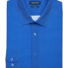 Nautica Slim Fit Four-Way Stretch Dress Shirt, Blue Micro Dot