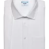 &Collar Pacific Athletic Fit Short Sleeve Dress Shirt, White