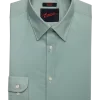 Egara Skinny Fit Point Collar Dress Shirt, Green