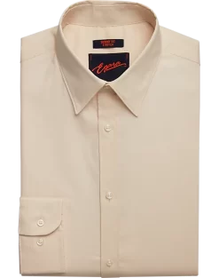 Egara Skinny Fit Point Collar Dress Shirt, Tan