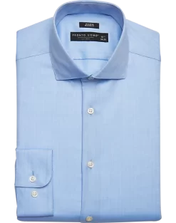 Pronto Uomo Modern Fit Dress Shirt, Blue Herringbone