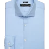 Pronto Uomo Slim Fit Dress Shirt, Blue Herringbone