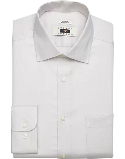 Joseph Abboud Modern Fit Dress Shirt, Khaki Tonal Check