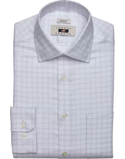 Joseph Abboud Modern Fit Spread Collar Dress Shirt, Lavender Grid