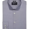 Awearness Kenneth Cole Slim Fit Spread Collar Dress Shirt, Blue Denim