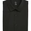 Michael Strahan Modern Fit Short Sleeve Dress Shirt, Black