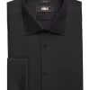 Joseph Abboud Classic Fit French Cuff Tuxedo Formal Shirt, Black