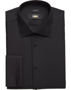 Joseph Abboud Classic Fit French Cuff Tuxedo Formal Shirt, Black