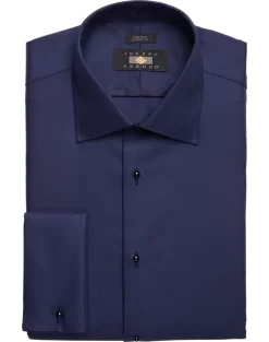 Joseph Abboud Classic Fit French Cuff Tuxedo Formal Shirt, Navy