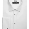 Pronto Uomo Slim Fit French Cuff Tuxedo Formal Shirt, White