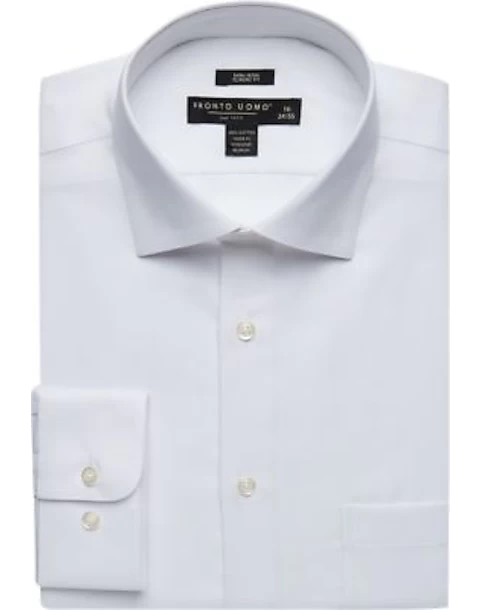 Pronto Uomo Big And Tall Classic Fit Queen's Oxford Dress Shirt, Light Blue