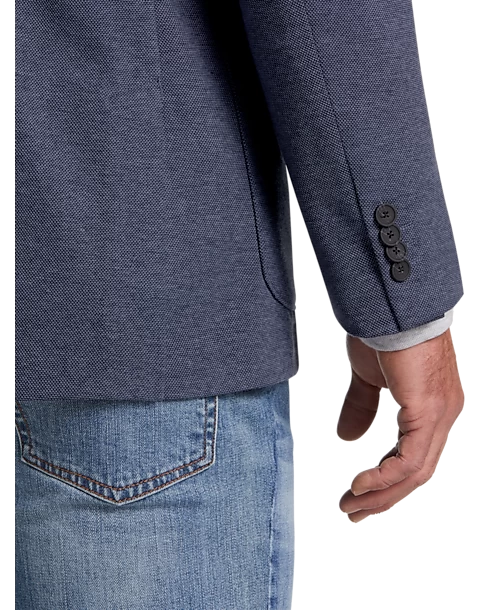 Michael Strahan Modern Fit 2 Button Soft Jacket, Blue - Image 2