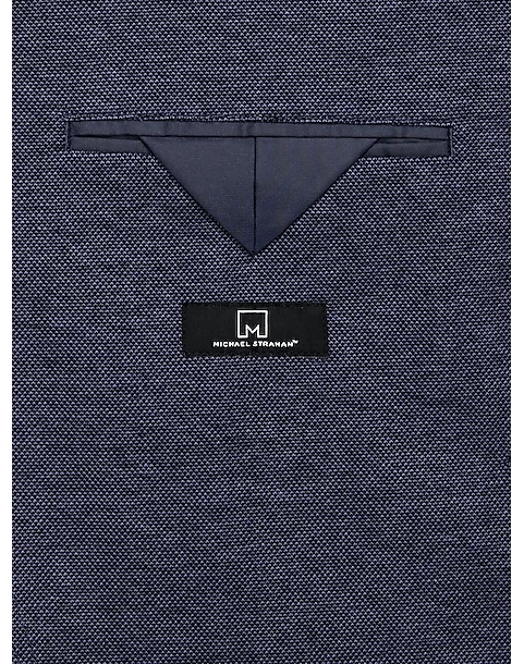 Michael Strahan Modern Fit 2 Button Soft Jacket, Blue - Image 3