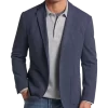 Michael Strahan Modern Fit 2 Button Soft Jacket, Medium Gray