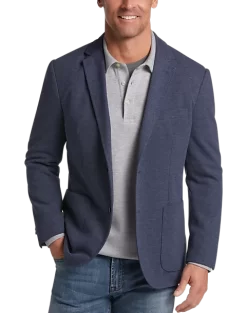 Michael Strahan Modern Fit 2 Button Soft Jacket, Black