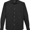 Awearness Kenneth Cole Slim Fit Spread Collar Sport Shirt, Black