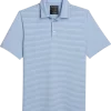 Jos. A. Bank Traveler Collection Modern Fit Polo, Light Blue Stripe