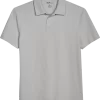 Awearness Kenneth Cole Modern Fit Welded Polo, Light Gray
