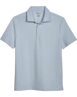 Awearness Kenneth Cole Modern Fit Pique Polo, Light Blue