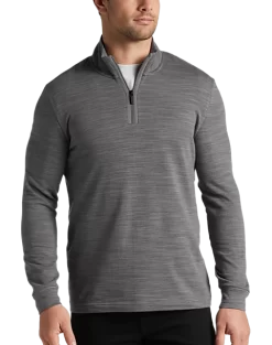 Awearness Kenneth Cole Slim Fit 1/4 Zip Sweater, Gray Space Dye