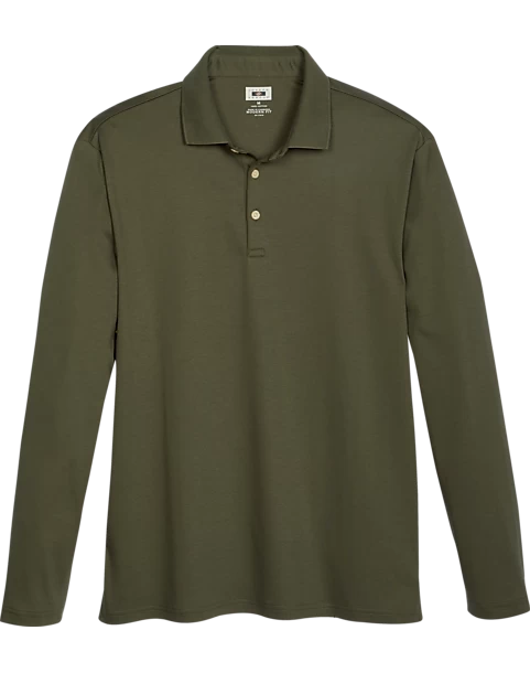 Joseph Abboud Modern Fit Luxe Cotton Polo, Olive