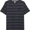 Joseph Abboud Modern Fit Short Sleeve Crew Neck T-Shirt Navy Stripe