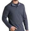 Joseph Abboud Modern Fit Textured Knit 1/4 Zip Sweater, Navy