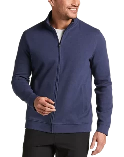 Joseph Abboud Modern Fit Full-Zip Sweater, Navy