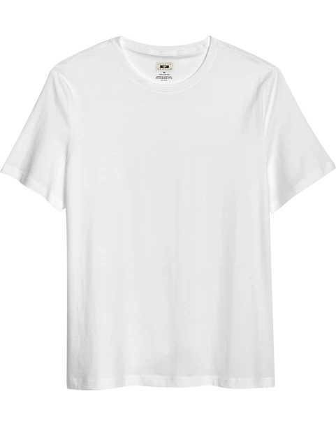 Joseph Abboud Modern Fit Luxe Cotton Jersey Knit Crew Neck T-Shirt, White
