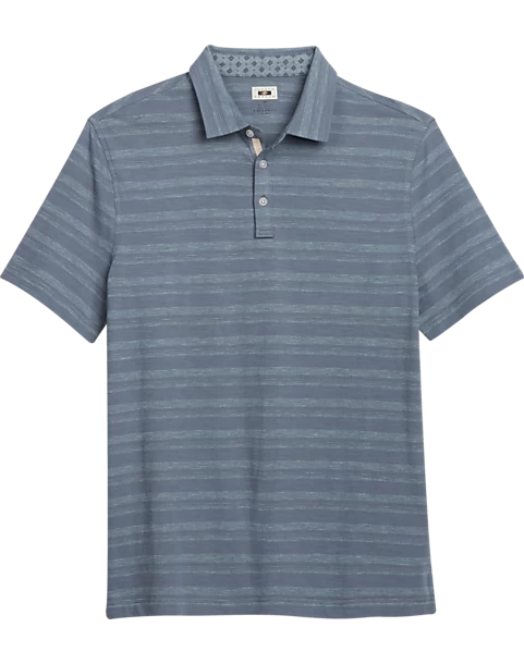 Joseph Abboud Modern Fit Polo, Slate Stripe