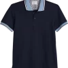 Con.Struct Four-way Stretch Modern Fit Polo, Navy