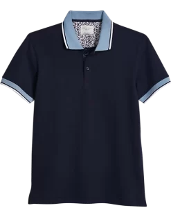 Con.Struct Four-way Stretch Modern Fit Polo, Navy