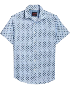 Egara Slim Fit Sport Shirt, Blue Jellycat Print