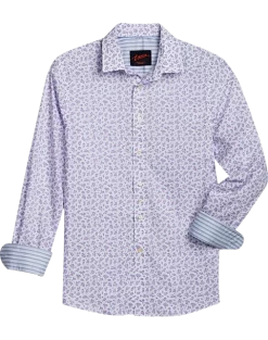 Egara Slim Fit Sport Shirt, Berry Tossed Floral
