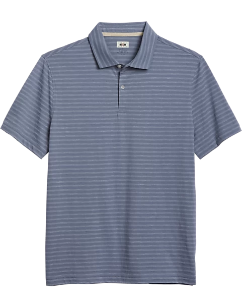 Joseph Abboud Modern Fit Polo, Slate Tonal Stripe