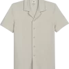 Joseph Abboud Modern Fit Short Sleeve Camp Shirt, Tan
