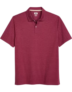 Joseph Abboud Modern Fit Polo, Red Tonal Stripe