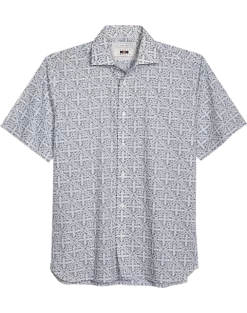 Joseph Abboud Modern Fit Sport Shirt, Slate Tattoo Print