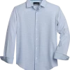 Report Collection Slim Fit Four-Way Stretch Sport Shirt, Light Blue Geo Print