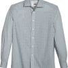 Joseph Abboud Modern Fit Sport Shirt, Slate Leaf Vine