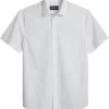 Awearness Kenneth Cole Slim Fit Short Sleeve Sport Shirt, White