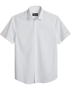 Awearness Kenneth Cole Slim Fit Short Sleeve Sport Shirt, White