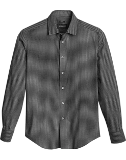 Awearness Kenneth Cole Slim Fit Sport Shirt, Black Geo