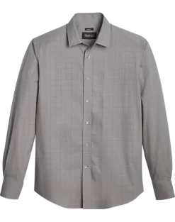 Awearness Kenneth Cole Slim Fit Sport Shirt, Charcoal Tonal Plaid