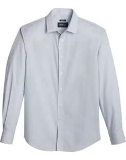 Awearness Kenneth Cole Slim Fit Sport Shirt, Light Blue Mini Circle