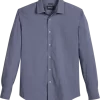 Awearness Kenneth Cole Slim Fit Spread Collar Sport Shirt, Charcoal