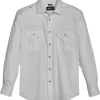 Awearness Kenneth Cole Slim Fit Spread Collar Sport Shirt, White