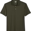 Joseph Abboud Modern Fit Luxe Cotton Polo, Olive Green