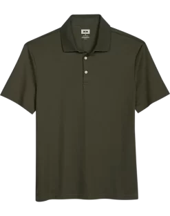 Joseph Abboud Modern Fit Luxe Cotton Polo, Olive Green