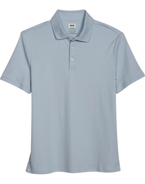 Joseph Abboud Modern Fit Luxe Cotton Polo, Light Blue